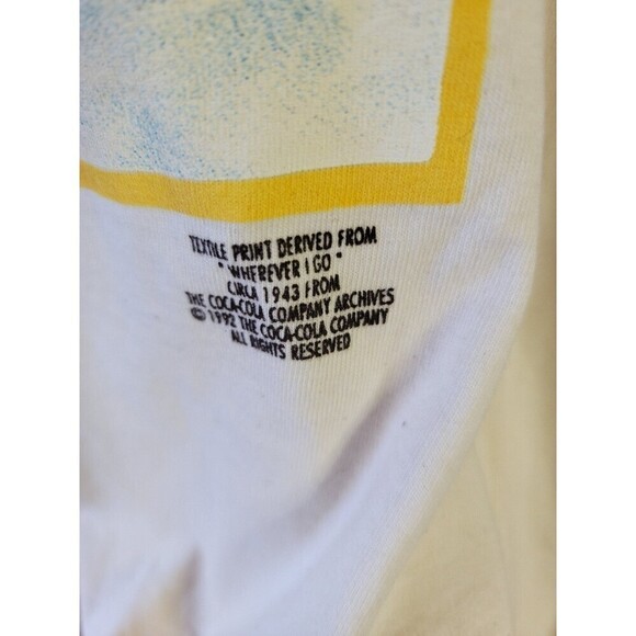 Vintage Coca-Cola Holiday Christmas Santa Tee NWT - Picture 3 of 9